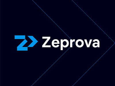 Zeprova - Logo arrow arrow logo blue branding letter logo lettering lettermark logo logo symbol memorable minimalist modern logo simple startup visual identity design z z logo z logo concept zeprova logo