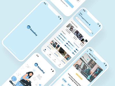 Online Course "KelasKuy" course design elearning mobile app ui ux