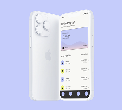 Crypto Currency App app design crypto product design ui ux