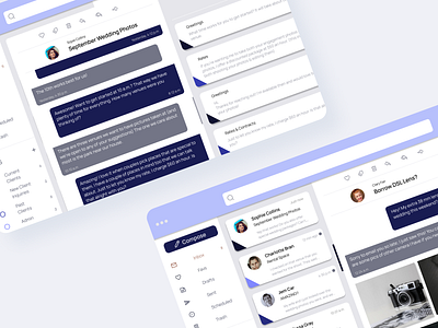 Fluid: A seamless email experience email email client figma ui user flow user persona ux