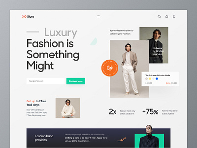 Online Store Website Design ecommerce fashion fashionheader header header landing page header ui homepage landing landing page resource luxury luxury fashion online store ui ui resource uihut web ui