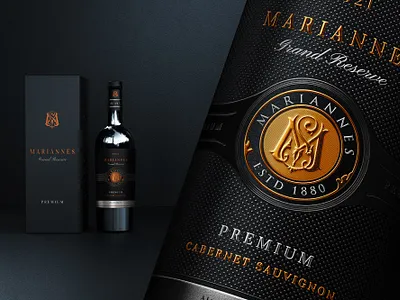 Mariannes Packaging labeling Design box packaing brand guideliens brand identity branding conceptual logo corporate identity design graphic design icon labeling logo logo design mariannes logo modern minimalist packaging product design vector
