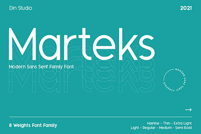 Marteks - Sans Serif Family Font branding design font fonts logo logo type typography