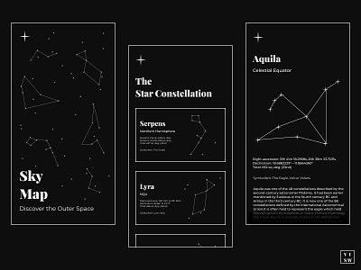 Star Map Mobile App app app screen branding dark darkmode darktheme design graphic design minimal mobile mobile ui splash screen star ui web