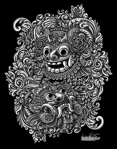 Balinese Tattoo Design illustration