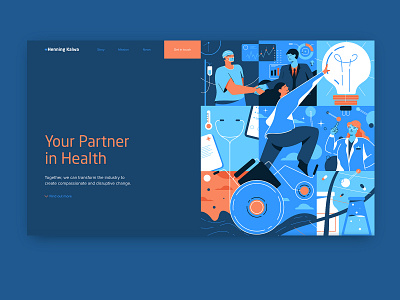 Henning Kalwa – Website branding character design communication corporate identity creative direction design enterpreneur flat design healthcare illustration logo marketing startup ui ux vector website