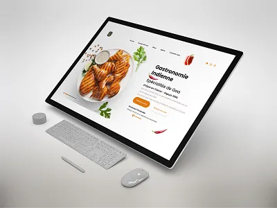 Goa Restaurant (France) Landing page Redesign branding design food ui food ui design food website food website design landing page restaurant restaurant landing page restaurant page restaurant ui ui uidesign web design web ui