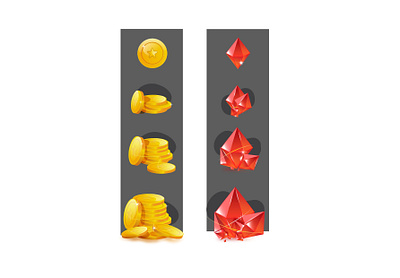 Treasure hunt 3d art assert concept game icon illustration
