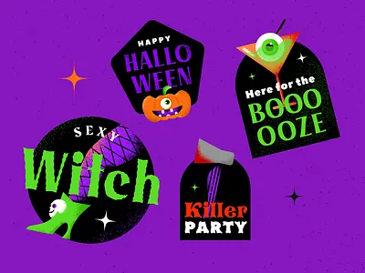 Halloween GIF Stickers 👻 for GIPHY animated illustration animation digital illustration freelance fun ghost gif stickers gifs giphy halloween humor illustration katycreates motion graphics pumpkin puns scary spooky stickers witch