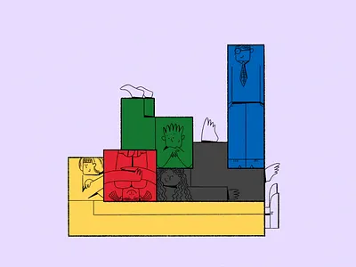 Tetris characters blog illustration character characterdesign clean design art digital illustration digital2d dribbblers flat illustration flatdesign graphic illustration inspiration minimal tetris web illustration