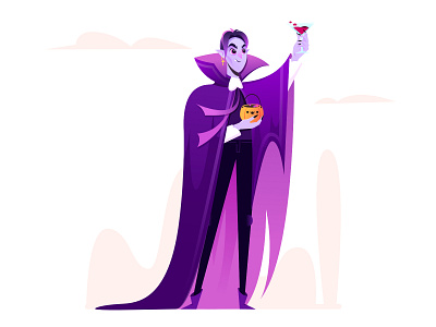 Happy Halloween/Dracula 2d affinitydesigner art halloween illustration people vampire vector