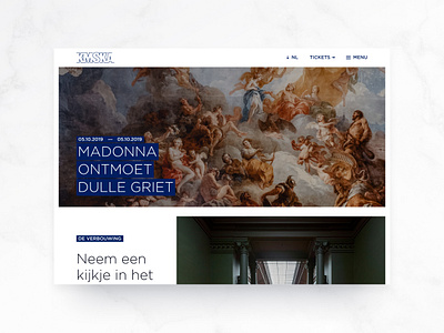 KMSKA design development interface ui ux webdesign website