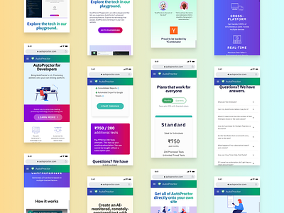 Autoproctor.com redesign (Mobile pages) design figma ui webdesign website