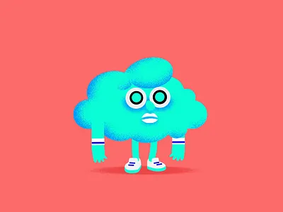 CANAL+ KIDS /// RAVEMAN animation cloud crazy drug gif loop lsd xtc