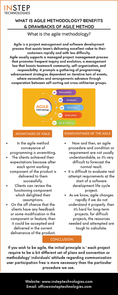 What is Agile Methodology? Benefits & Drawbacks of Agile Method agile methodology insteptechnologies services team