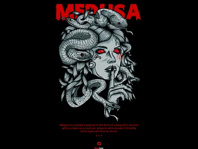 Medusa branding crypto designvector graphic design greek illustration logo medusa mytology nft nftart nftartist opensea typography vector