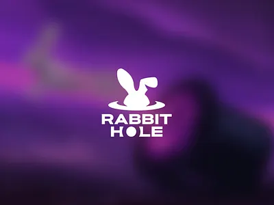 Rabbit Hole logo concept branding crypto cryptopunk design eth ethereum hole illustration larva logo mascot mascot logo nft rabbit rabbithole sol typography ui ux vector