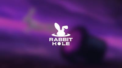 Rabbit Hole logo concept branding crypto cryptopunk design eth ethereum hole illustration larva logo mascot mascot logo nft rabbit rabbithole sol typography ui ux vector