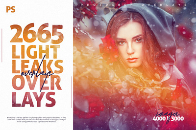 2665 Light Leaks Photo Overlays design effect filter gradient light leak overlays photo photography photoshop presets vintage