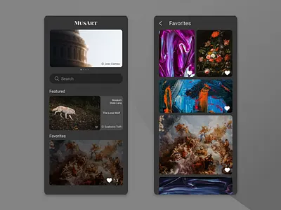 Favorites - Daily UI 044 daily ui dailyui dailyui006 day 044 favorites ui ux web design
