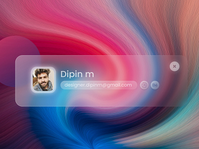 designer.dipinm designer dipin dipin dipin calicut dipinm glassmorphism