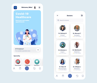 Healthcare App concept app clean ui covid 19 figma healthcare medical mobile app ui