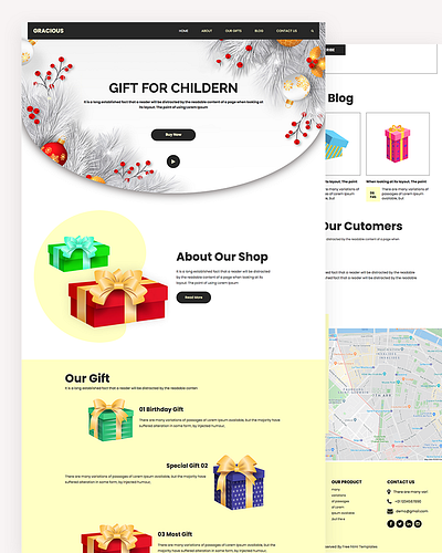 Gracious bootstrap business css gift gift shop html5 responsive template