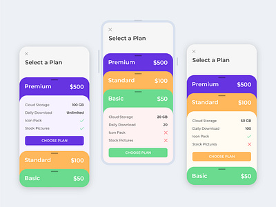 Pricing Plans app buy online buy plans design modern design modern ui plans pricing ui user interface ux