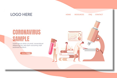 Virus Scientist - Landing Page annual report app corona coronavirus design landing landing page multipurpose page purpose scientist ui ui design ux ux design virus virus scientist web development web maintance website