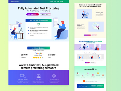 Autoproctor.com redesign figma ui web webdesign website