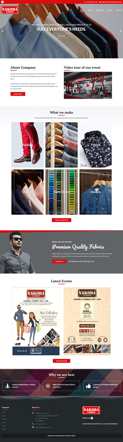 Designed WordPress Website for Textile Industry adobe photoshop branding design elementor elementorpro graphic design illustration psd design ui ux web development wordpress wordpress website