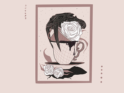 INKTOBER DAY 26 // CONNECT 2021 art cups design digital digitalart graphic illustration inktober pink sabertooth tarot trendy