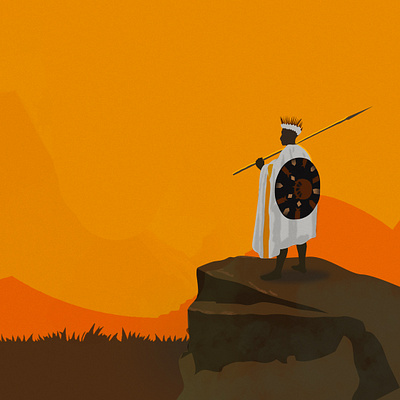 Warrior! design ethiopia ethiopian flat habesha illustration minimal