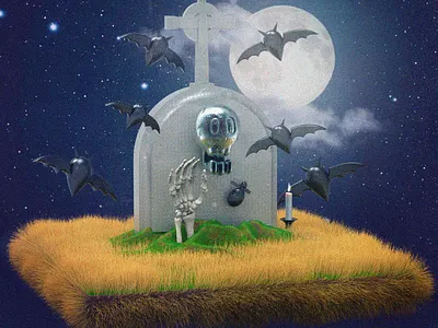 Halloween 3D 3d cinema4d design illustration pixel