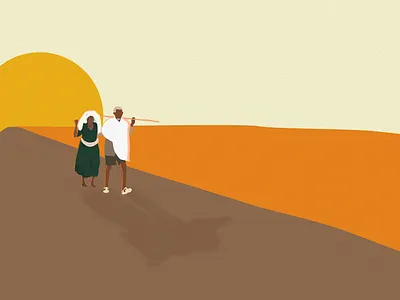 Husband and Wife! design ethiopia ethiopian flat habesha illustration minimal