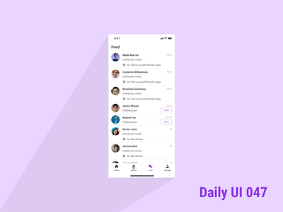 DailyUI 047 Activity Feed activity feed daily ui dailyui 047 dailyui 047 activity feed dailyuichallenge