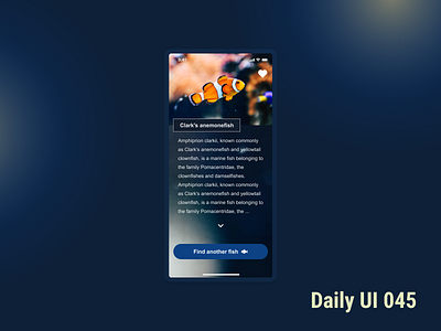 DailyUI 045 Info Card 045 dailyuichallenge info card ui