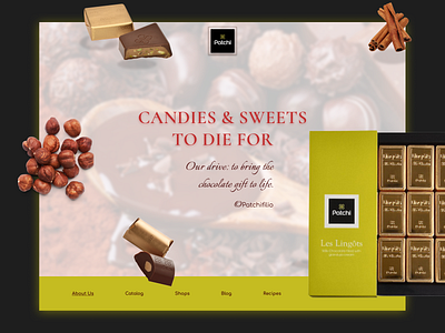 Choco first screen branding design ui ux web