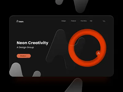 Neon Creativity Website Design Dark branding christeena chumma chumma.design dark theme design illustration illustrator kichus kichusdesigns logo ui vector website