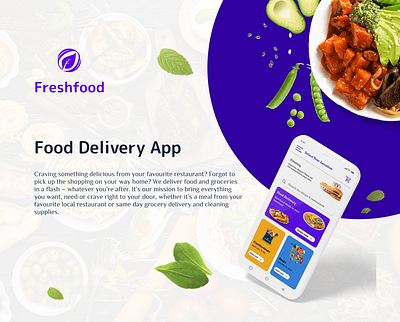 Fresh Food Delivery App app app design branding delivery app design figma food app food delivery app illustration mobile app mobile app design product design restaurant app restaurant food app ui ui design ui ux design uiux design ux design