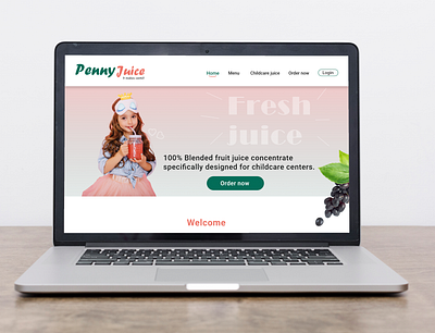 Juice website Homepage design fresh graphic design homepage juice ui ux website