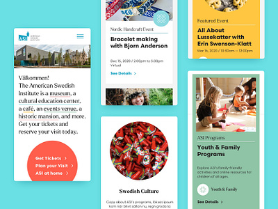 American Swedish Institute - Mobile Designs design interface design knock minneapolis mobile design museum responsive design swedish typography ui web design