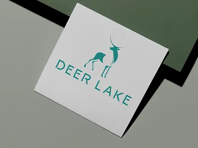 Deer Lake logo design branding deerlogo graphic design logo logodesign minerals water logo