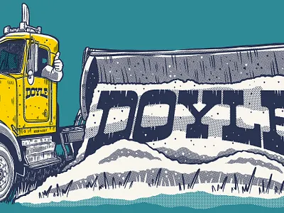 Doyle Truck illustration branding drawing graphic design illustration screenprint truck trucking tshirt vector