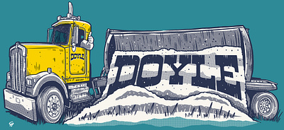 Doyle Truck illustration branding drawing graphic design illustration screenprint truck trucking tshirt vector