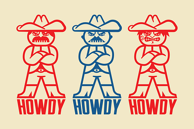 Cowboys artwork branding cartoon character character design concept cowboys design graphic design illustration logo texas western