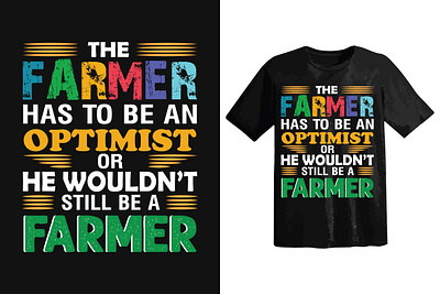 Typographic Farmer T shirt branding design graphic design illustration t shirt typography vector