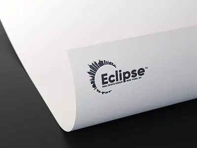 Eclipse Real Estate Logo brand identity branding design eclipse eclipse design eclipse logo graphic design illustration logo mockup typography