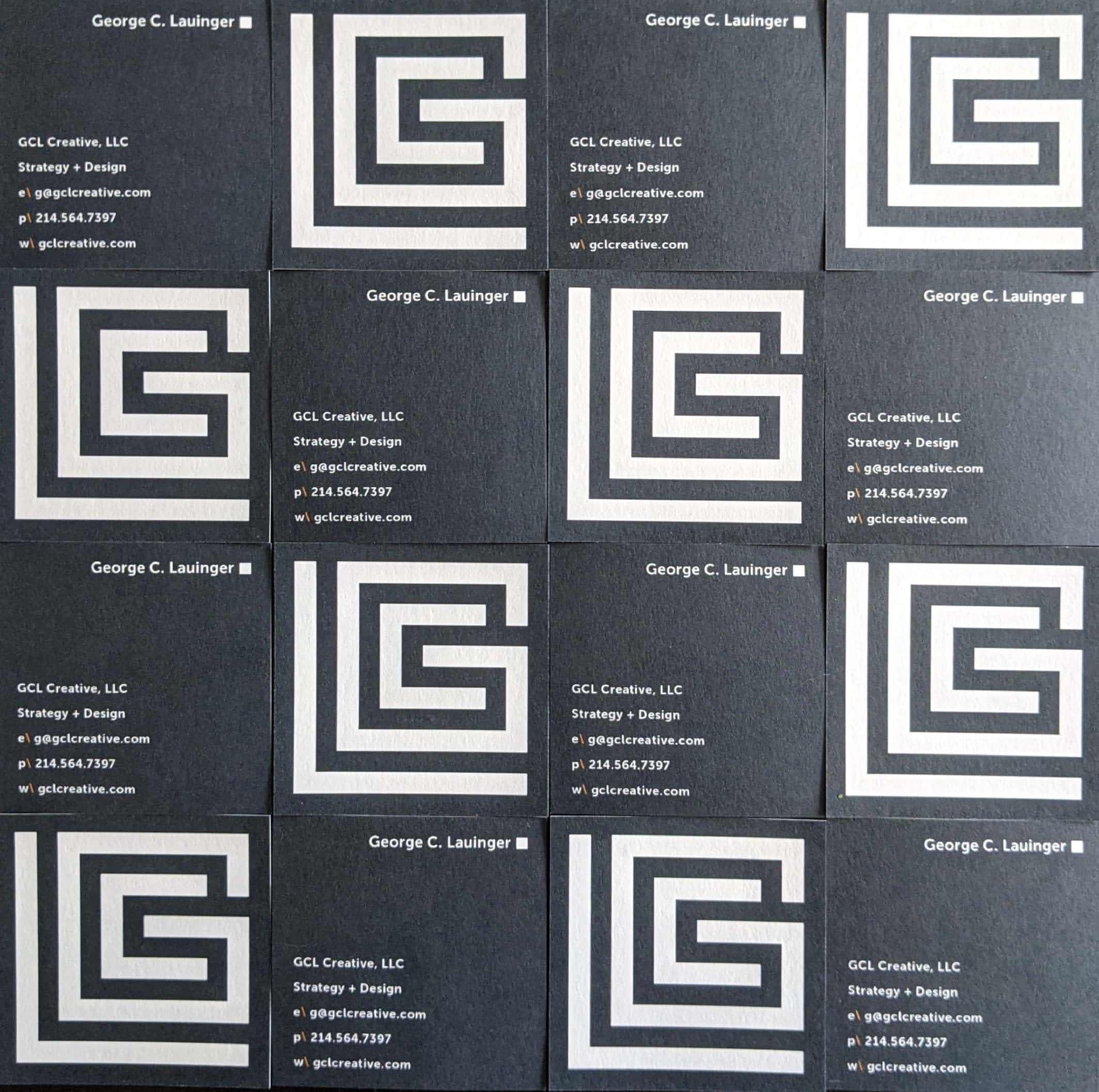 GCL Logo brand identity branding company logo design gcl creative gcl logo george lauinger graphic design illustration lettering logo logotype monogram monogram logo personal branding personal logo typography