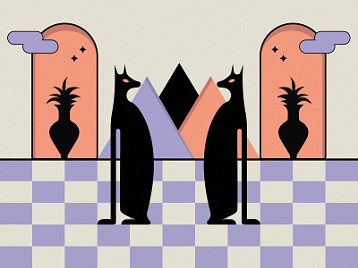 EGYPT design egypt graphic design illustration minimal shapes